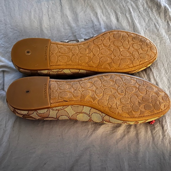 Coach slip on flats. Worn once. Come from a smoke free home. - Picture 4 of 5